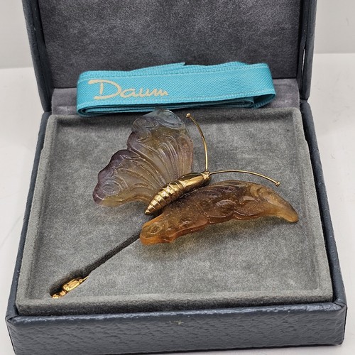 Vintage daum violet butterfly - vintage,