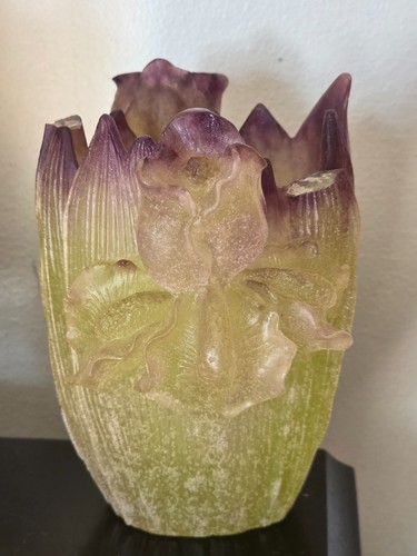 Daum france pate verre iris - daum,