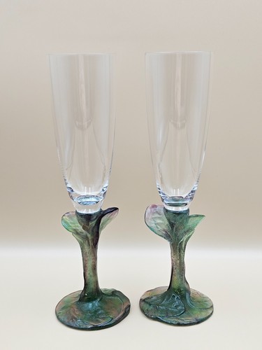 Daum nature champagne flute - champagne,