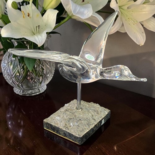 Vtg daum crystal - crystal, bird