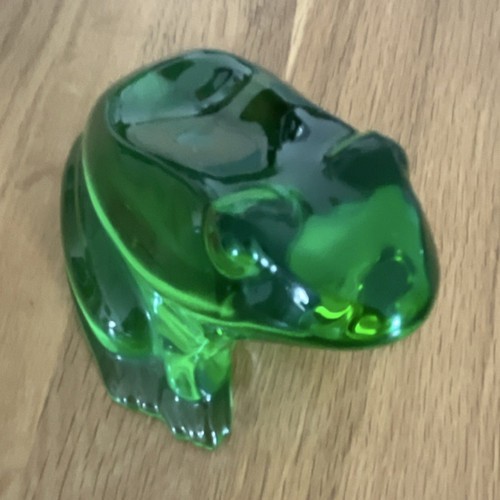 Green crystal frog daum - green, france