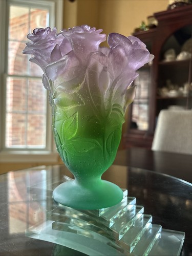 Daum pate verre - de, vase
