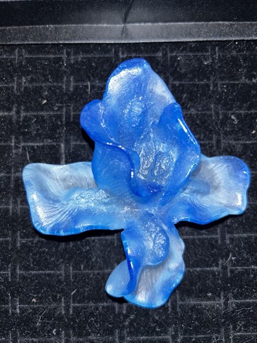 Daum glass blue - daum, iris