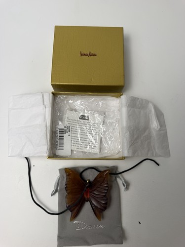 Daum signed butterfly pendant - daum,