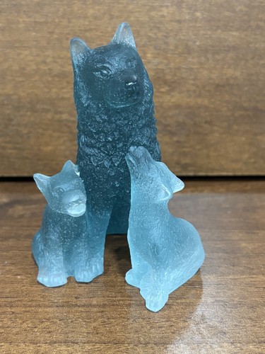 Daum france crystal rare blue - daum,