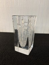 Frosted Crystal Vase Daum Mod1