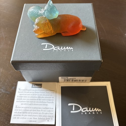 Daum pate verre cat - cat, and