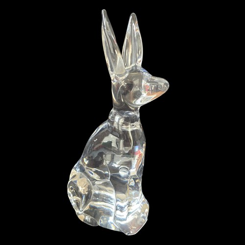 Large daum glass hare - daum,