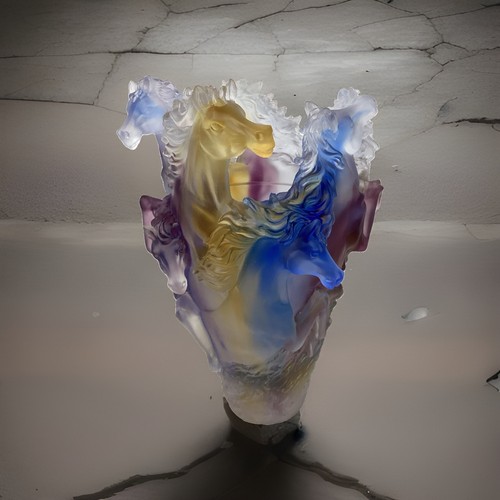 Multi color crystal - crystal, vase