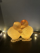 Daum France Amber Yellow Pâte