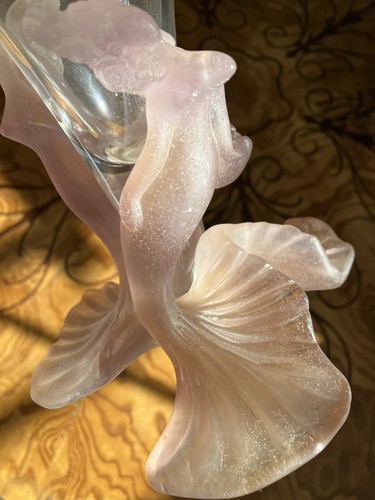 Daum mermaid glass - daum, vase