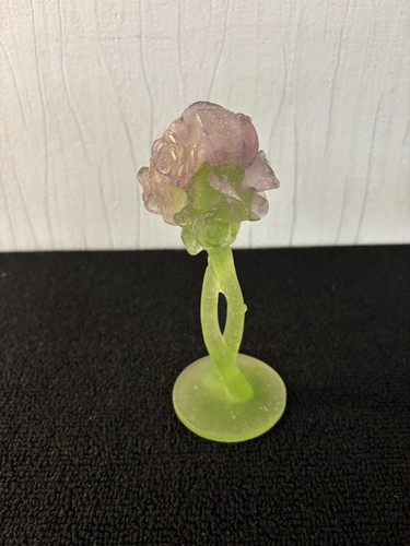 Pink crystal candle holder - candle,