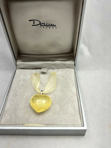 Vintage daum yellow crystal - yellow,