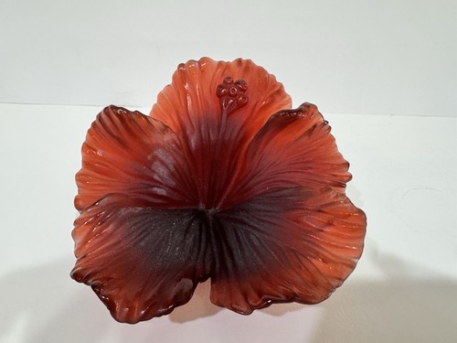 Daum crystal pate verre red - verre,