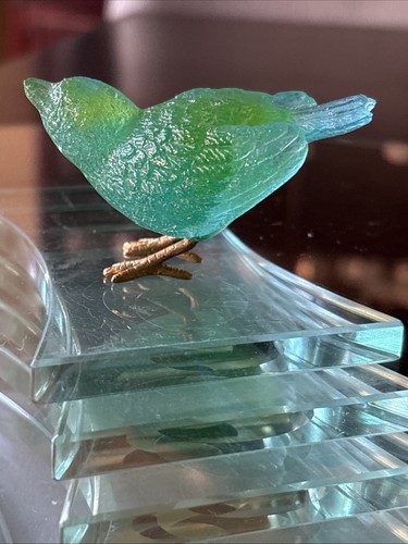 Daum pate verre - pate, green