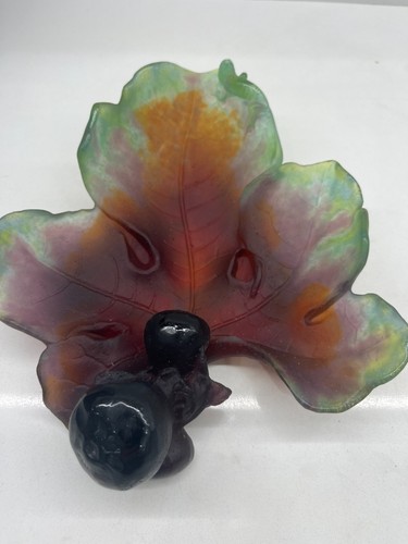 Daum france crystal fig bowl - fig,