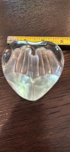 Daum france crystal heart - france,