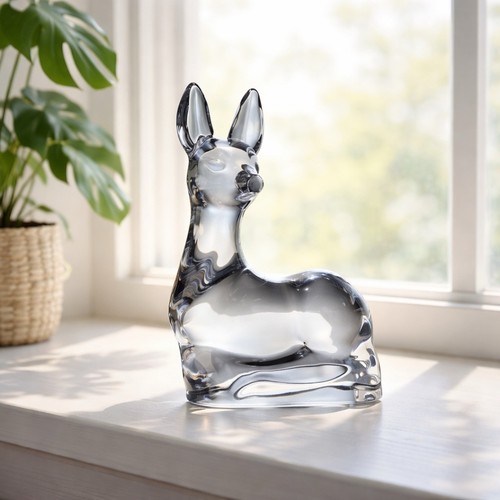 Vtg daum france crystal - vtg, fawn