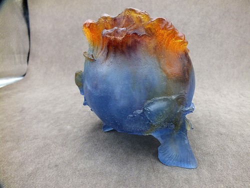 Daum france small pot glass - daum,