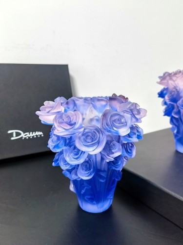Daum france crystal vase - france,